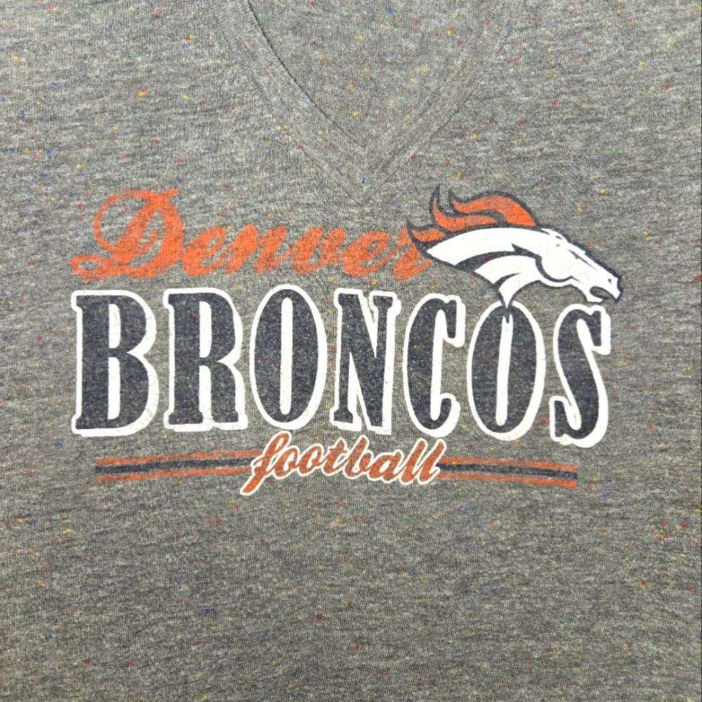 NFL Team Apparel Women's L Denver Broncos Shirt - Picture 2 of 12